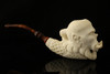 srv - Orog Hand Carved Block Meerschaum Pipe with fitted case 15287