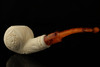 srv -  Autograph Series Carved Apple Block Meerschaum Pipe with fitted case 15290