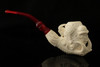 srv - Sherlock Holmes - Dr Watson Eagle's Claw Meerschaum Pipe with case 15291