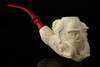 srv - Sherlock Holmes - Dr Watson Eagle's Claw Meerschaum Pipe with case 15291