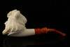 srv - Autograph Series Cheering Viking Block Meerschaum Pipe with fitted case 15293