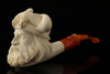 srv - Autograph Series Cheering Viking Block Meerschaum Pipe with fitted case 15293