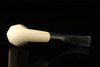 srv - Fumed Panel Block Meerschaum Pipe with fitted case 15288