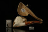 srv -  Big Chief Block Meerschaum Pipe with custom case M2962