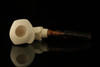 srv - Freehand Sitter Block Meerschaum Pipe with fitted case M2964