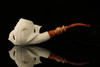 srv - Dolphins in Claw Block Meerschaum Pipe with fitted case M2966