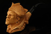 srv - Giant Pirate of Caribbean Meerschaum Block Meerschaum Pipe by Kenan with fitted case 15306