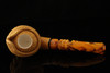 srv - Pirate of Caribbean Block Meerschaum Pipe with custom fitted case 15308