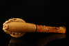 srv - Pirate of Caribbean Block Meerschaum Pipe with custom fitted case 15308