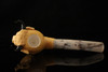 srv - Bull Hand Carved Meerschaum Pipe with fitted case 15297