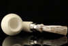 IMP Meerschaum Pipe - Big Apple - Hand Carved 9 mm filter with fitted case i2539