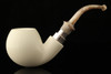 IMP Meerschaum Pipe - Big Apple - Hand Carved 9 mm filter with fitted case i2539