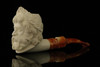 srv - Autograph Series Zeus Block Meerschaum Pipe with fitted case M2976