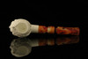 srv - Autograph Series Zeus Block Meerschaum Pipe with fitted case M2976