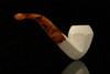 srv - Rusticated Bulldog Block Meerschaum Pipe with fitted case M2980