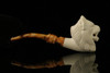 srv - Lion Block Meerschaum Pipe with fitted case M2987