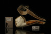 srv - Lion Block Meerschaum Pipe with fitted case M2987