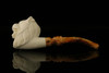 srv - Lion Block Meerschaum Pipe with fitted case M2987