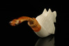 srv - Wolf Block Meerschaum Pipe with fitted case M2988