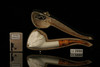 srv - Buffalo Block Meerschaum Pipe with fitted case M2990