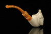 srv - Elephant Block Meerschaum Pipe with fitted case M2991
