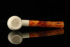 srv - Bent Apple Block Meerschaum Pipe with fitted case M3012