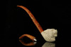 srv - Wolf Churchwarden Dual Stem Meerschaum Pipe with fitted case M3018