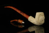 srv - Elephant Carved Churchwarden Dual Stem Meerschaum Pipe with case M3019