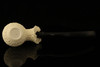 IMP Meerschaum Pipe - Maia Churchwarden - Hand Carved with case i2131r