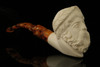 srv - Zeus Churchwarden Dual Stem Meerschaum Pipe with fitted case M3023