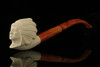 srv - Big Chief Churchwarden Dual Stem Meerschaum Pipe with fitted case M3026