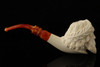 srv - Autograph Series Zeus Block Meerschaum Pipe with case 15329