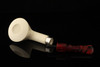 srv Premium - Dublin Straight Meerschaum Pipe Carved by Tekin with case 15330