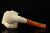 srv - King Size Cavalier Block Meerschaum Pipe with fitted case 15331