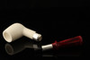 srv Premium - Spigot Billiard Meerschaum Pipe with fitted case 15348