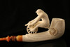 Cycler Hand Carved Block Meerschaum Smoking Pipe in a fitted CASE 7439