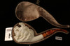 Horses and Pegasus Hand Carved  Block Meerschaum Pipe in a fitted CASE 7458