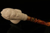 Buffalo Soldier Block Meerschaum Pipe by I. Baglan in a fit case 8396