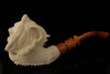 Lion in Claw Hand Carved Meerschaum Pipe in a fitted CASE 8818