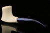 srv Premium - Aspen Sitter - Block Meerschaum Pipe in a custom CASE 9723