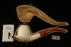 Laviva Hand Carved Block Meerschaum Pipe with a fitted CASE 9798