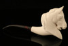 Horse Hand Carved Block Meerschaum Pipe in custom CASE 10033