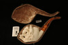 Polar Beer Family Hand Carved Block Meerschaum Pipe in custom case 10099