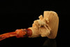 Horses Hand Carved Block Meerschaum  Pipe with a fitted CASE 10232