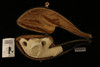 Deluxe Eagle's Claw Block Meerschaum Pipe by Kenan with CASE 10569