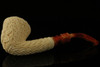 Carved Dublin Block Meerschaum Pipe with custom case 10781