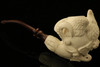 Eagle's Claw with Eagle Hand Carved Block Meerschaum Pipe with CASE 11004