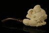 Eagle's Claw with Eagle Hand Carved Block Meerschaum Pipe with CASE 11004