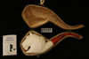 Horse Hand Carved Block Meerschaum Pipe with custom CASE 11137