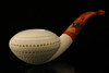 UFO Hand Carved Block Meerschaum Pipe with custom case 11187